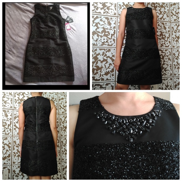 Vince Camuto Dresses & Skirts - NWT Vince Camuto Elegant Black Dress (fits like M)